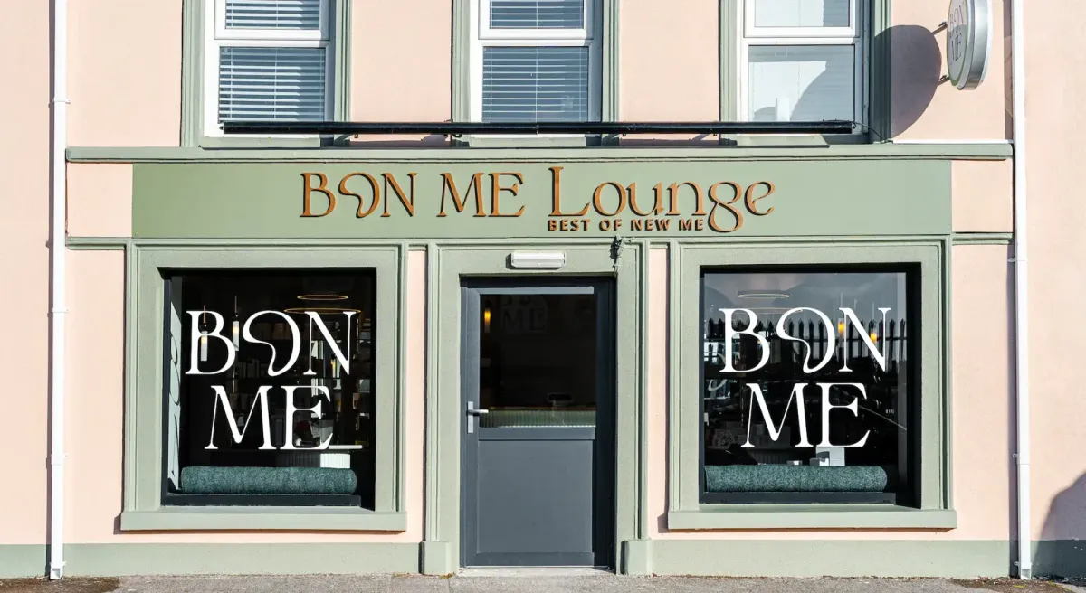 Bon Me Lounge storefront on Main Street, Carrigtwohill